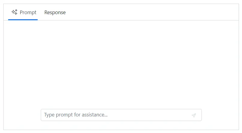 Blazor AI AssistView type Header