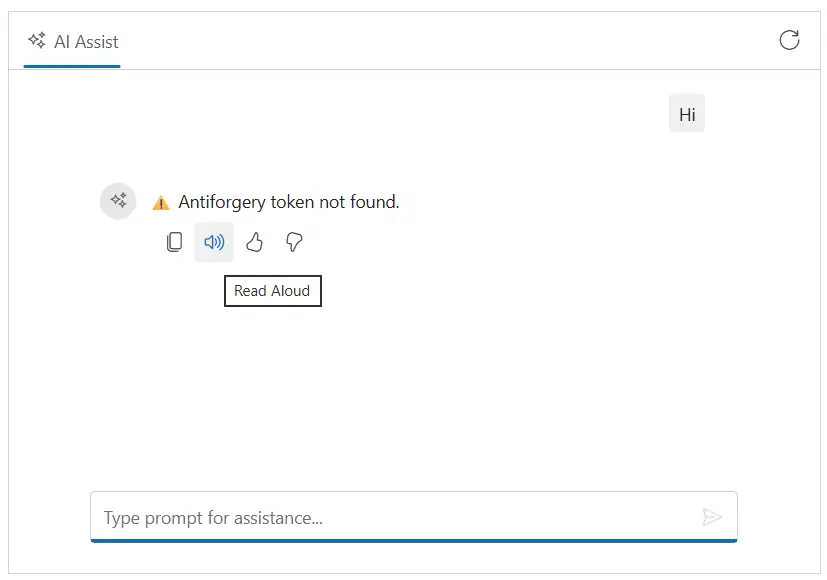 Built-in Text-to-Speech in AI AssistView