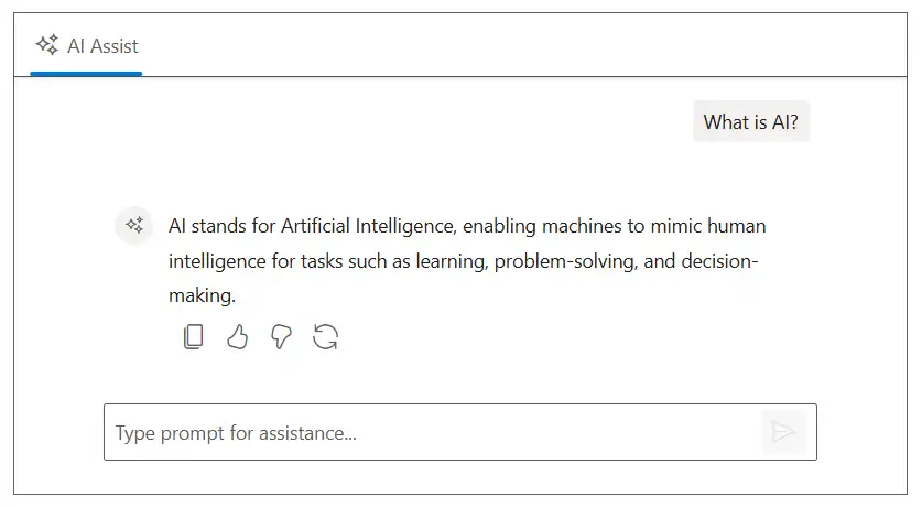 Blazor AI AssistView Regenerate Response