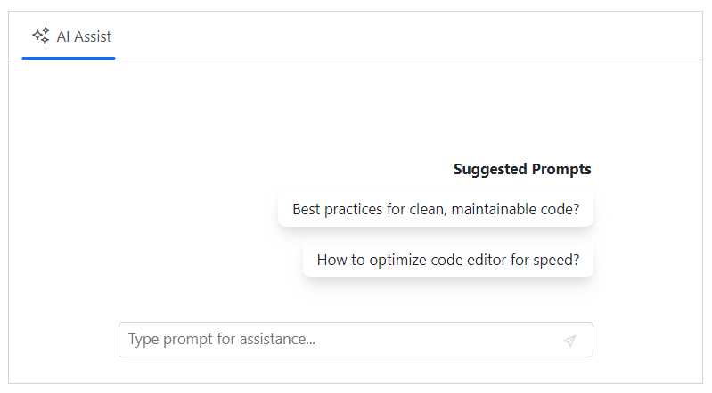 Blazor AI AssistView PromptSuggestionsHeader