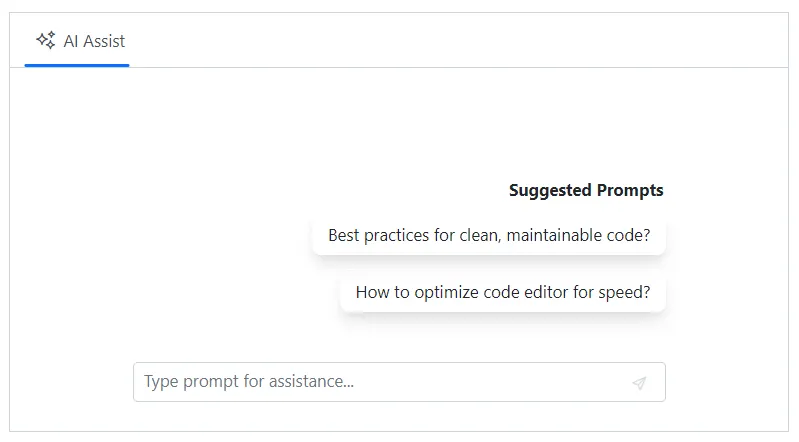 Blazor AI AssistView PromptSuggestionsHeader