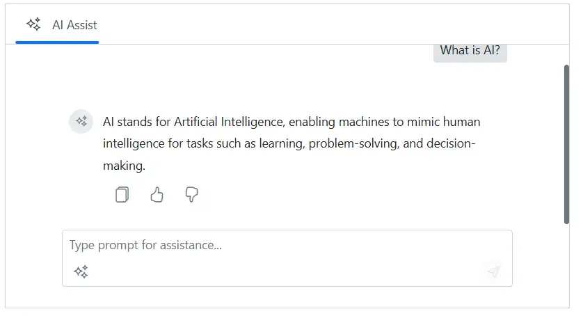 Blazor AI AssistView Footer Toolbar custom item