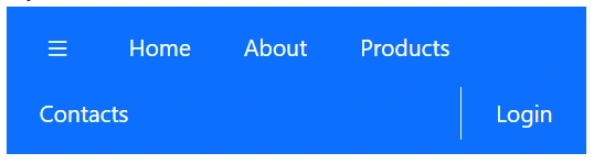 Blazor AppBar with Media Query.
