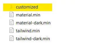 Open customized folder
