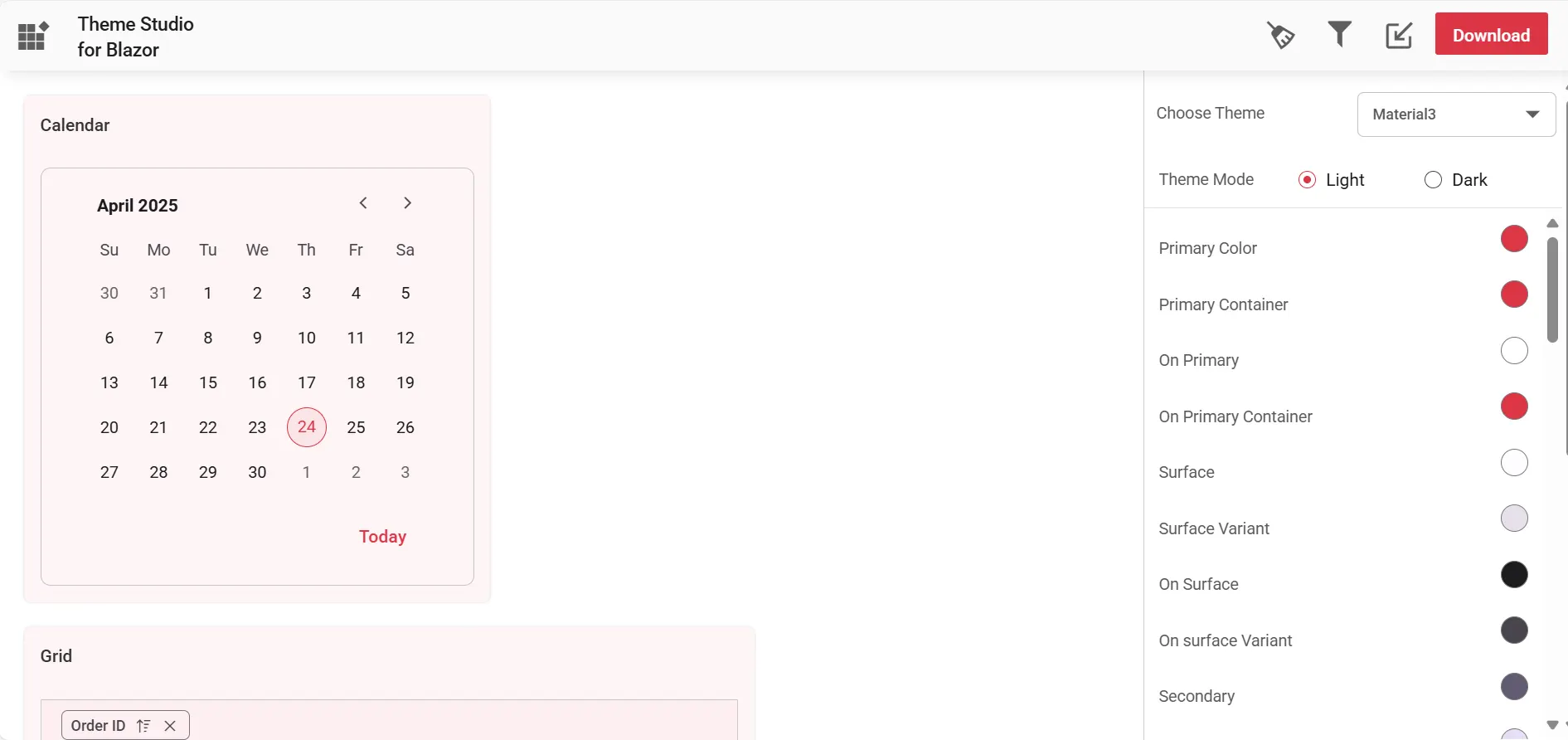 Theme Studio filter-customized