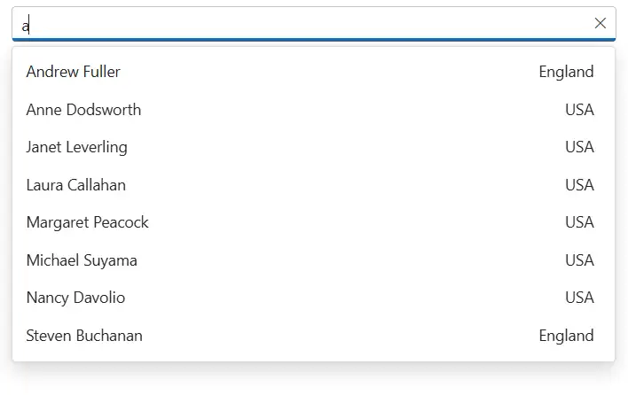 Blazor AutoComplete with ItemTemplate