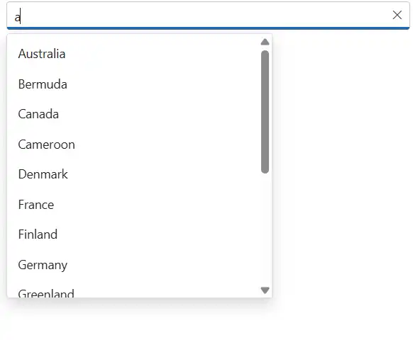 Customizing Popup Height and Width in Blazor AutoComplete