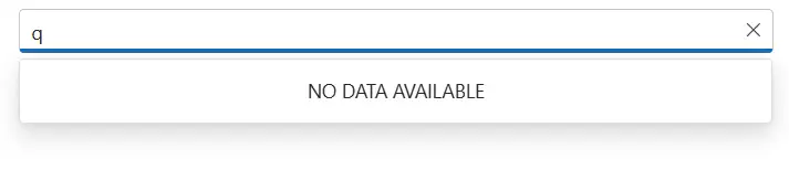 Blazor AutoComplete without Data