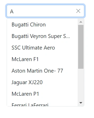 Blazor AutoComplete with Expando object binding