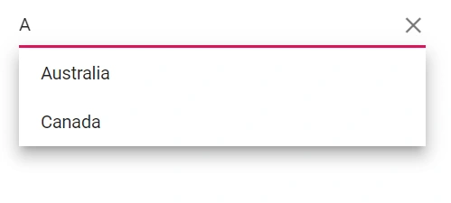 Blazor AutoComplete with local data filtering