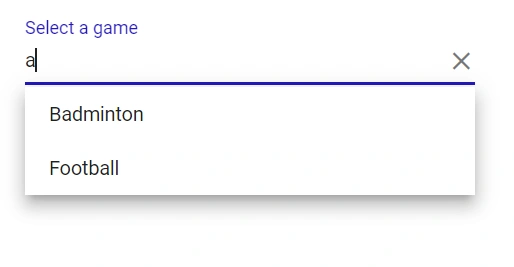 Blazor AutoComplete with customized floating label focus color