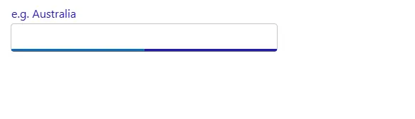 Blazor AutoComplete with float label focusing color