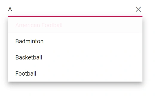 Blazor AutoComplete with customized selected item opacity