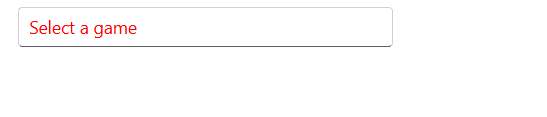 Blazor AutoComplete with color placeholder