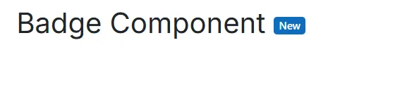 Blazor Badge Component