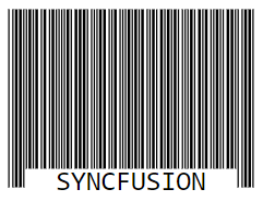 Code39 in Blazor Barcode