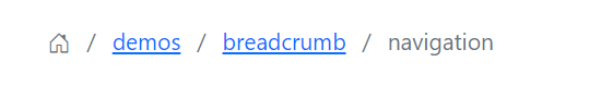 Blazor Breadcrumb Component