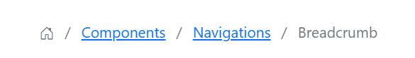Blazor Breadcrumb Component