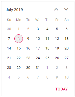Displaying other Month Dates in Blazor Calendar