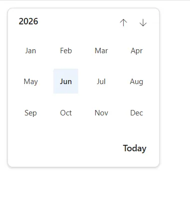 Changing Blazor Calendar View