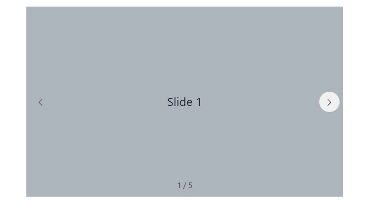 Carousel indicators type fraction