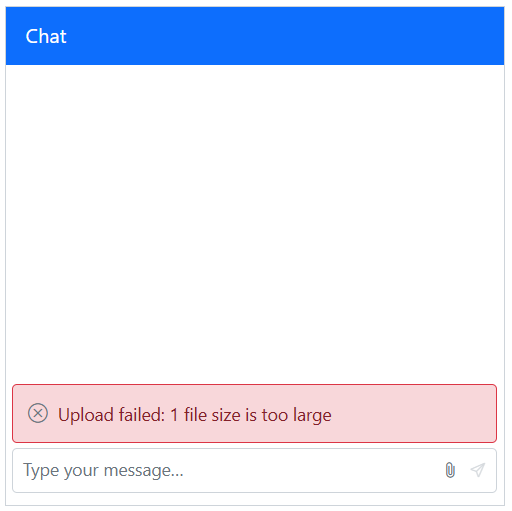 Blazor Chat UI Attachment File size