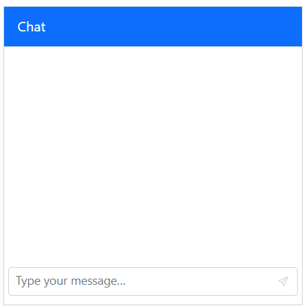 Blazor Chat UI Component