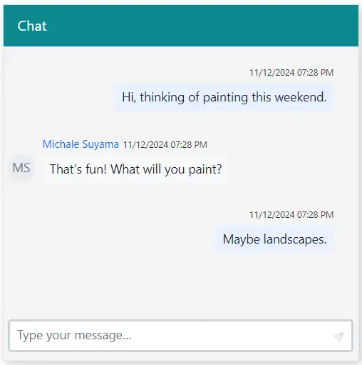 Blazor Chat UI CssClass