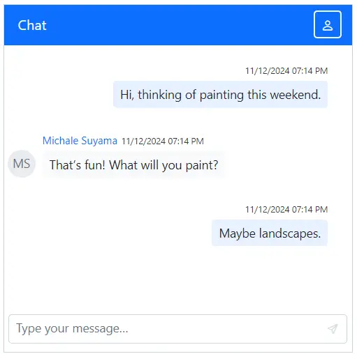 Blazor Chat UI CssClass