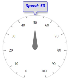 Blazor Circular Gauge displays ToolTip