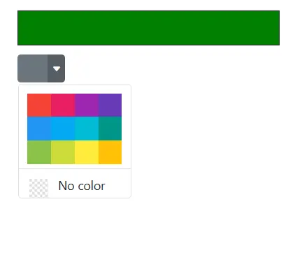 Blazor ColorPicker with Custom No Color