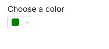 Hide Input Area in Blazor ColorPicker