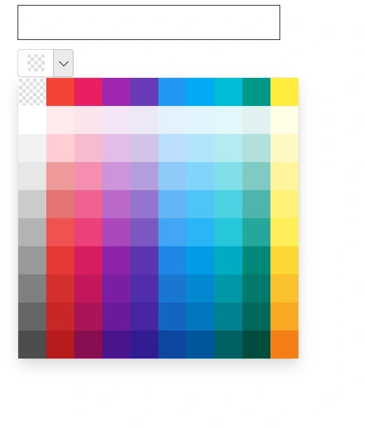 Blazor ColorPicker with Default No Color