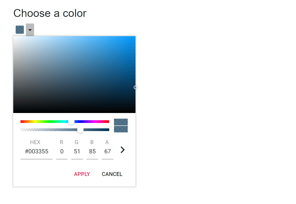 Changing Blazor ColorPicker value