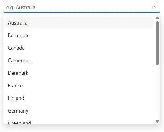 Binding Blazor ComboBox Items