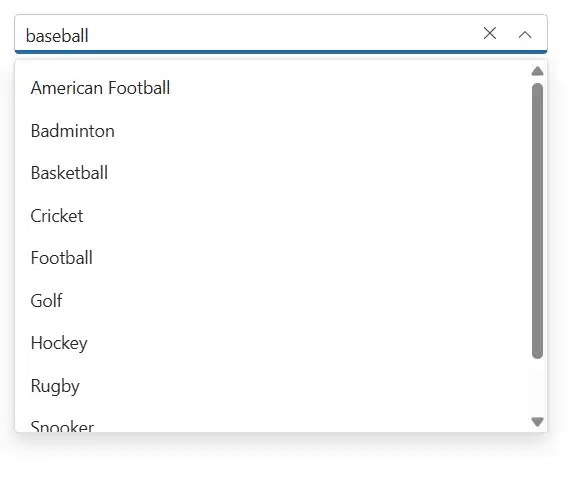 Blazor ComboBox with Custom Values