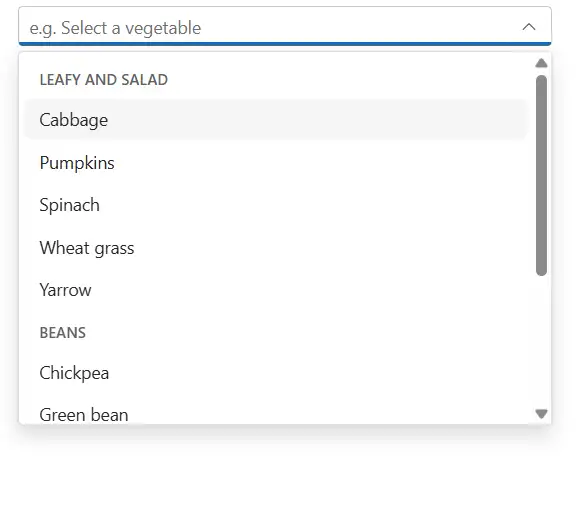 Grouping in Blazor ComboBox