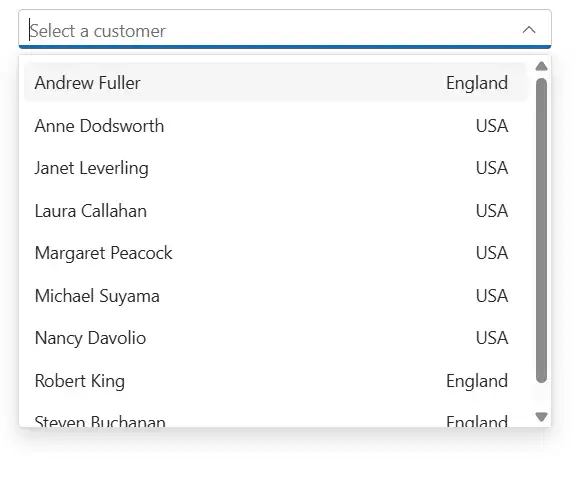 Blazor ComboBox with ItemTemplate