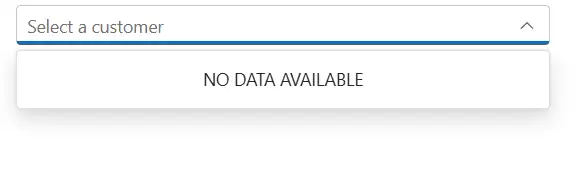 Blazor ComboBox without Data