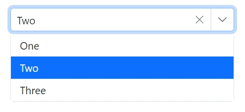 Blazor ComboBox with Primitive string type