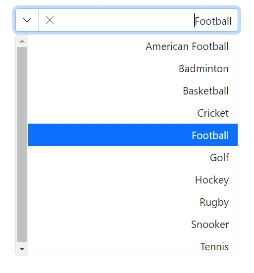 Blazor ComboBox with RTL enabled