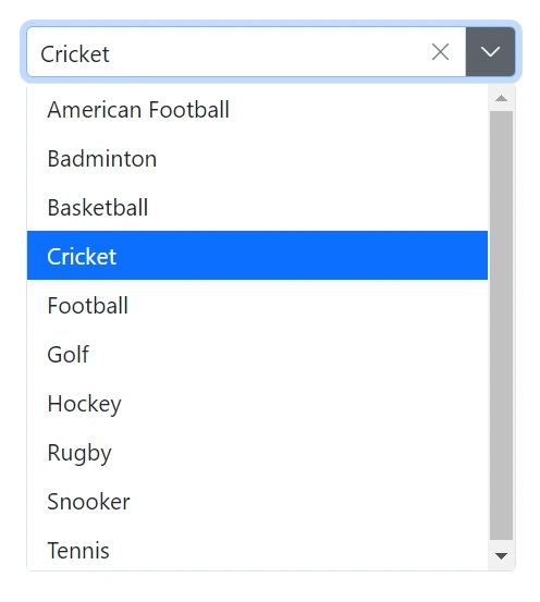 Value Binding in Blazor ComboBox Component | Syncfusion®