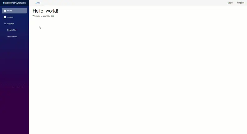 Blazor DataGrid and Charts with ASP.NET Core Identity