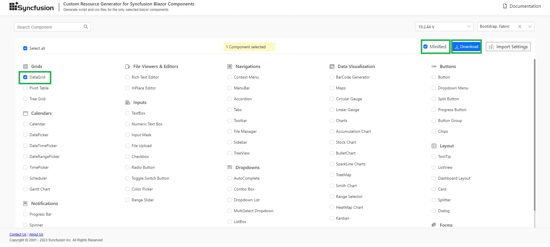 CRG download options