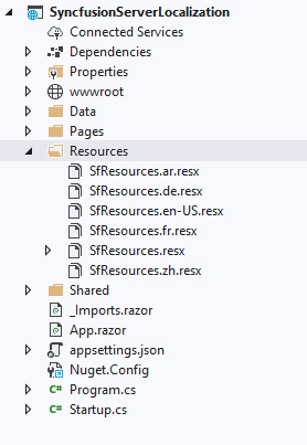 Adding Resource Files in Blazor