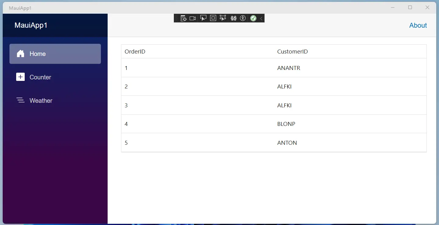 MAUI Blazor App with Syncfusion Blazor Components
