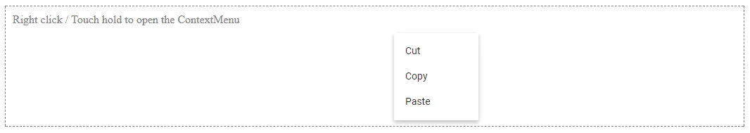 Blazor ContextMenu Component