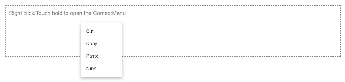 Data Binding in Blazor ContextMenu