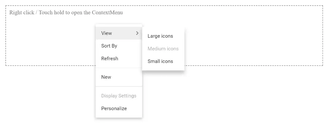 Enabling or Disabling Items in Blazor ContextMenu