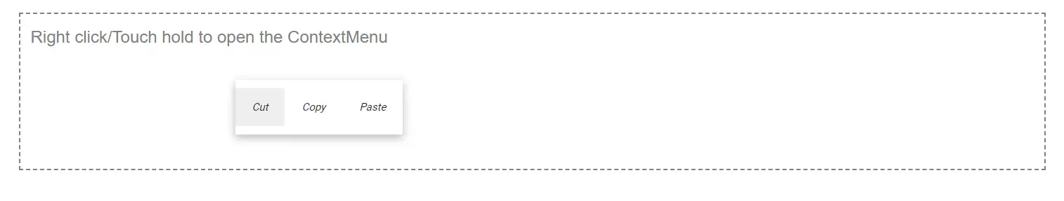 Customizing Blazor ContextMenu Items